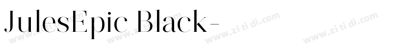 JulesEpic Black字体转换